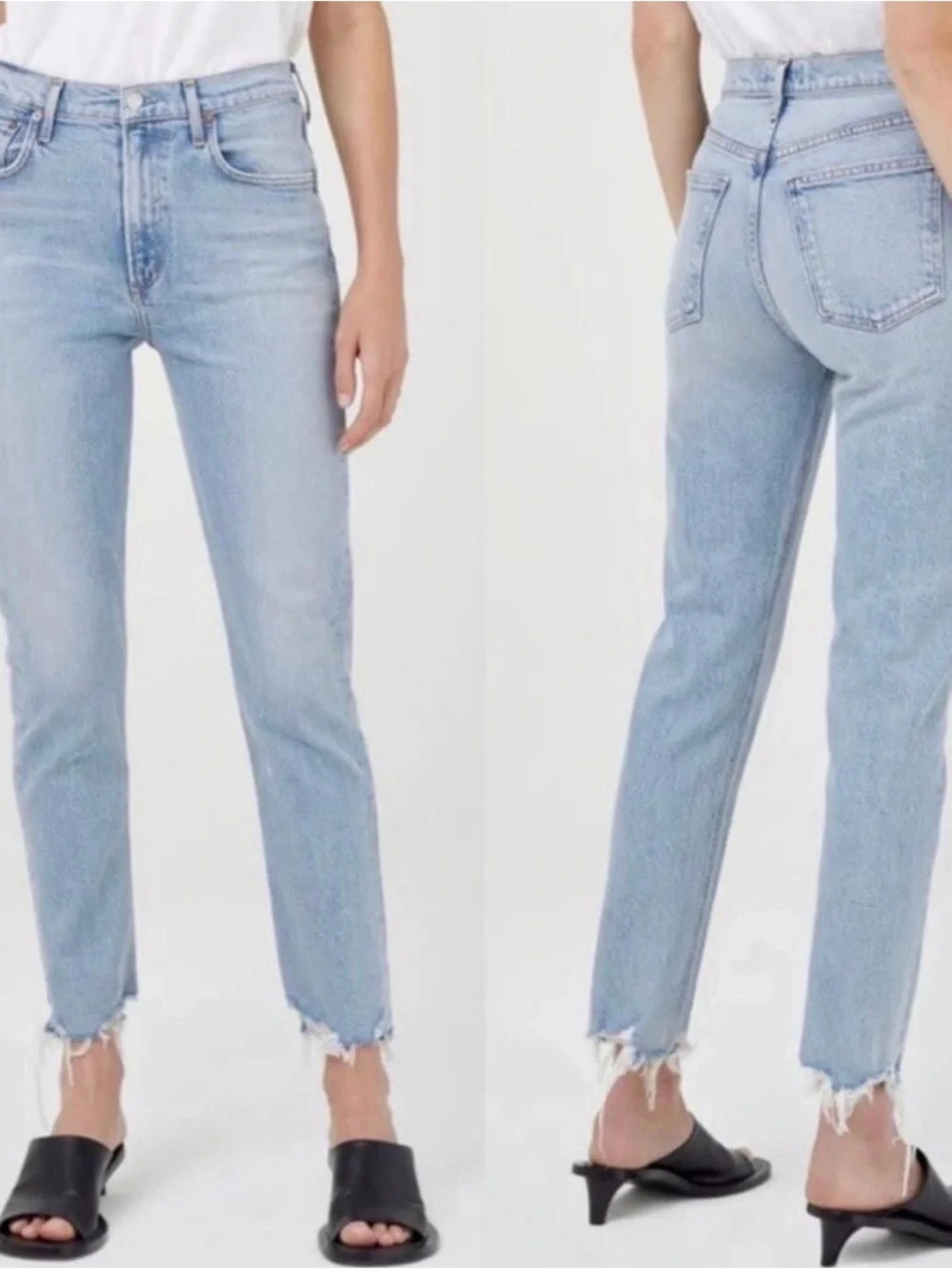 AGOLDE Merrel Mid-Rise Straight Jeans in Astray Wash